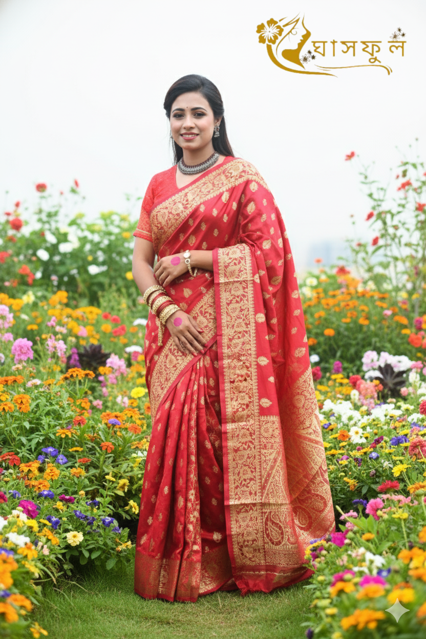 প্রিমিয়াম কাতান শাড়ি