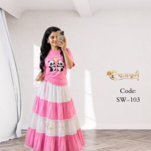 Pink skirt set
